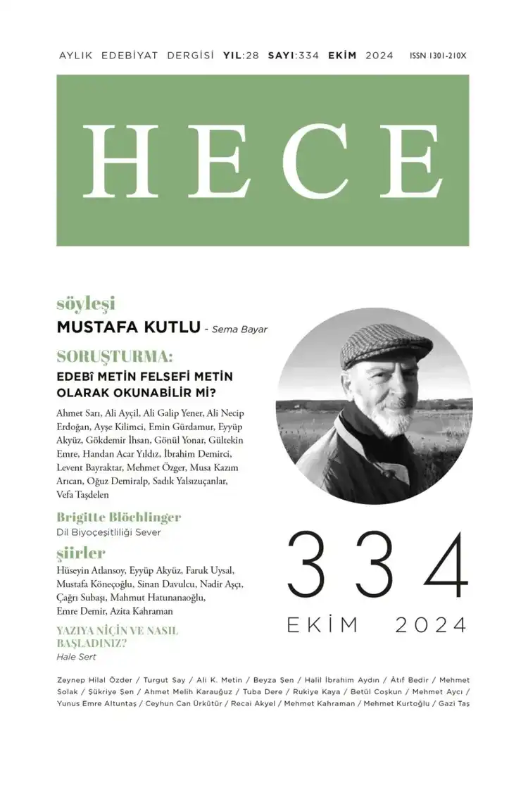 Hece Dergisi - Sayı 334 (Ekim 2024)