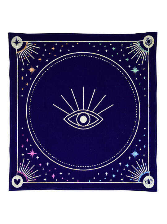 Nappe de divination bleue Message à l'univers
