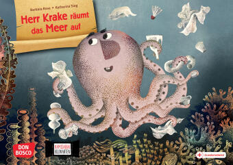 Herr Krake räumt das Meer auf. Kamishibai Bildkartenset, m. 1 Beilage