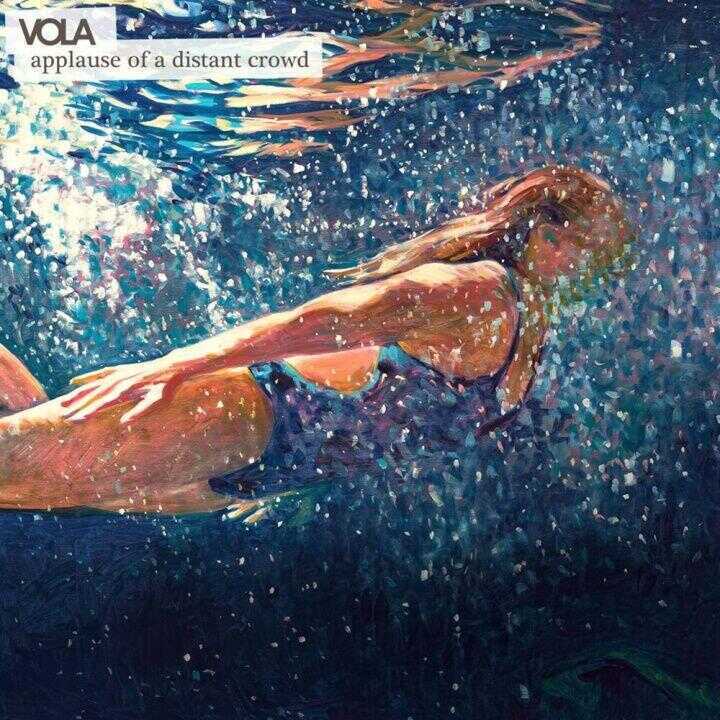 Vola: Applause of a Distant Crowd (Blue-Black Splatter on Transparent)
