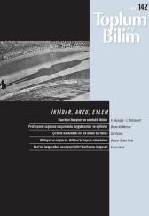 Toplum ve Bilim - Sayı: 142