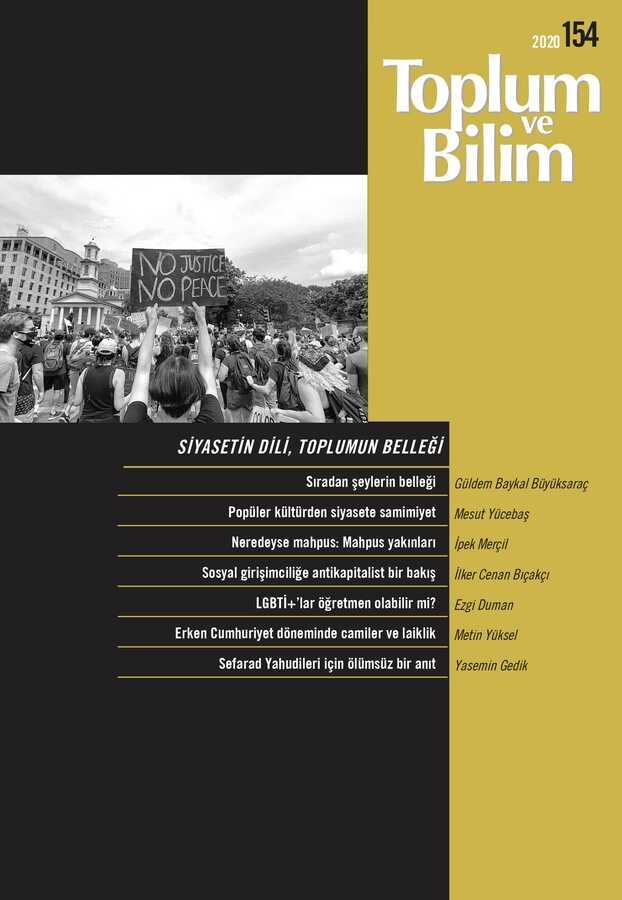 Toplum ve Bilim - Sayı 154 (Aralık 2020)