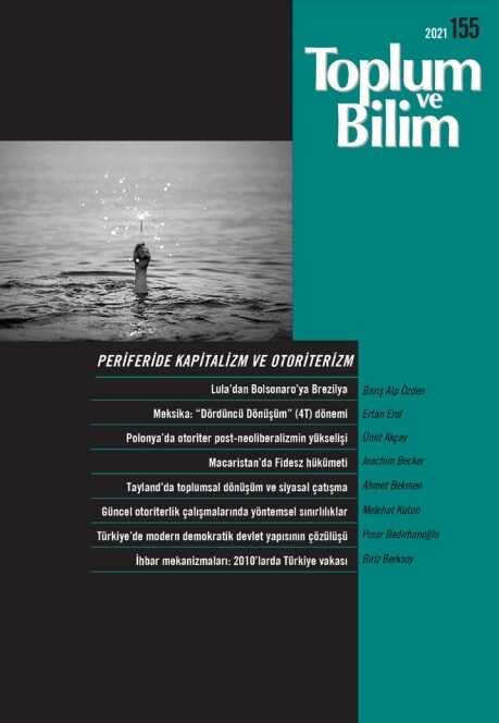 Toplum ve Bilim - Sayı 155 (Nisan 2021)
