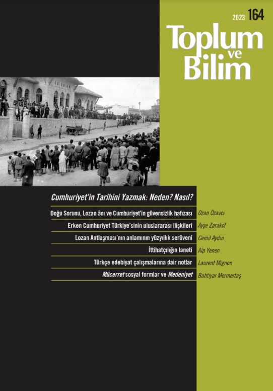 Toplum ve Bilim - Sayı 164 (Temmuz 2023)