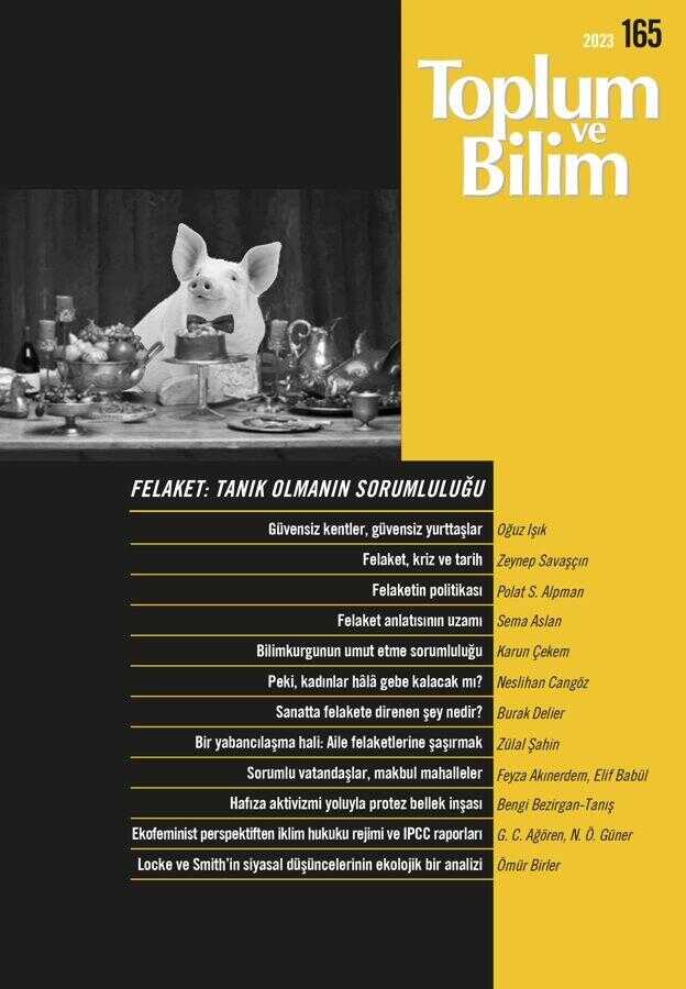 Toplum ve Bilim - Sayı 165 (Ekim 2023)