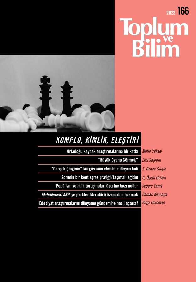 Toplum ve Bilim - Sayı 166 (Aralık 2023)