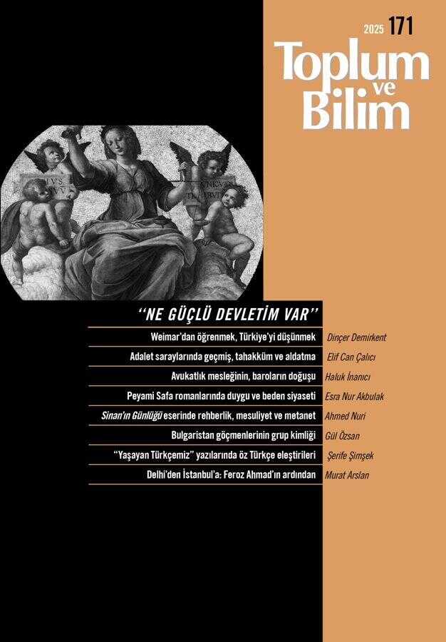Toplum ve Bilim - Sayı 171 (Nisan 2025)