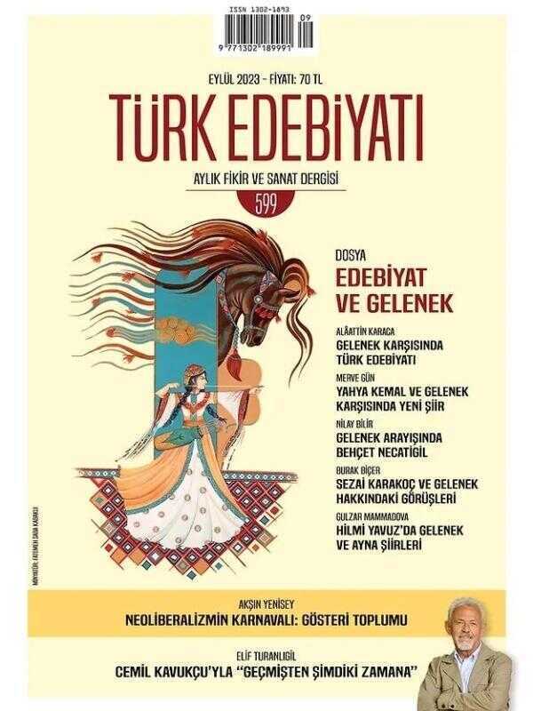 Türk Edebiyatı Dergisi - Sayı 599 (Eylül 2023)