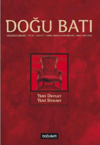 Doğu Batı - Sayı 21 (Kasım-Aralık 2002 - Ocak 2003)