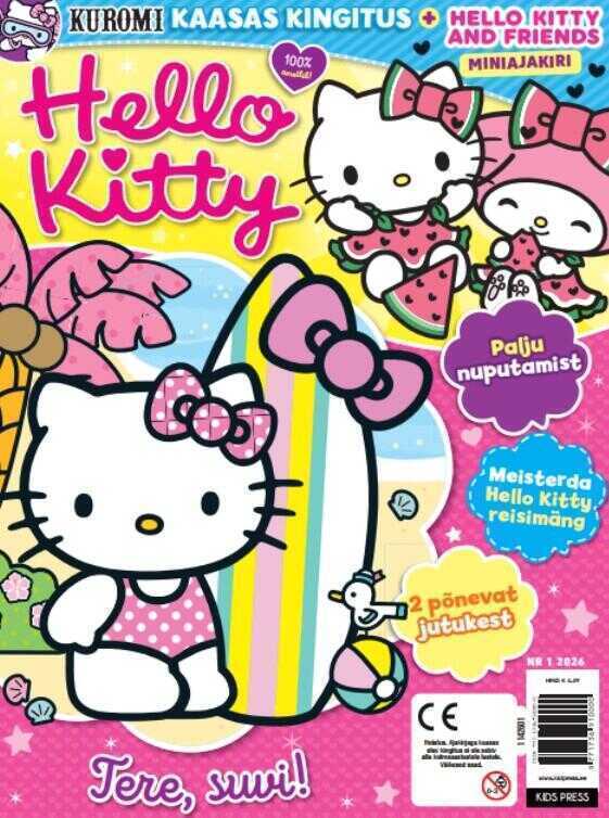 Hello Kitty ajakiri - kaasas kingitus