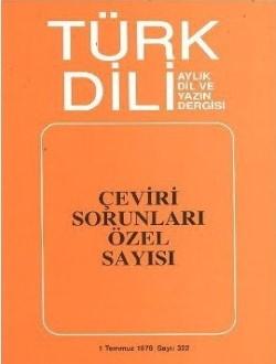 Türk Dili Dergisi - Sayı 322 (Temmuz 1978)
