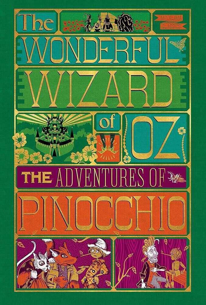 Adventures of Pinocchio and Wonderful Wizard of Oz, MinaLima Illus. Intl Box Set
