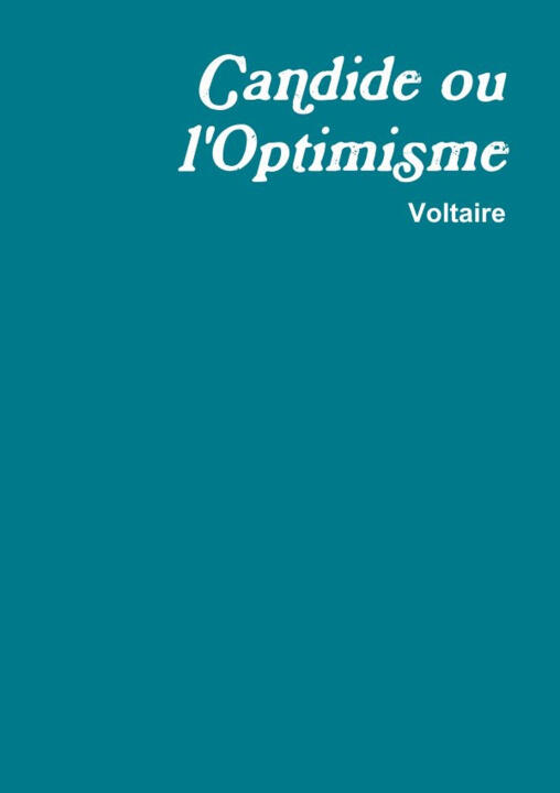 Candide ou l'optimisme