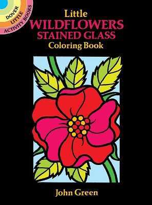 Little Wildflowers Stained Glass Colouring Book