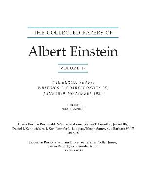 The Collected Papers of Albert Einstein, Volume 17 (Translation Supplement)
