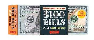 Origami Paper: One Hundred Dollar Bills