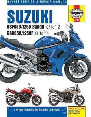 Suzuki GSF650/1250 Bandit & GSX650/1250F (07-14) Haynes Repair Manual