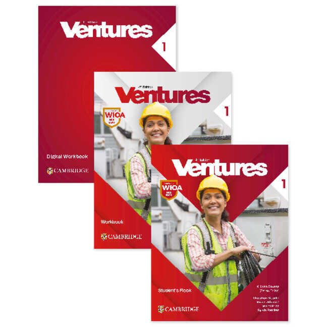 Ventures Level 1 Student's Book with Digital Pack and Workbook