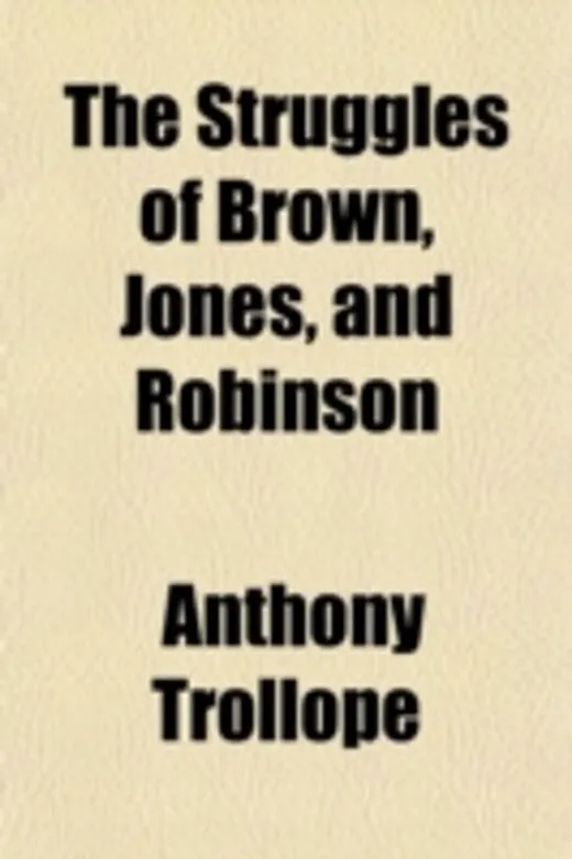 The Struggles of Brown, Jones, and Robinson