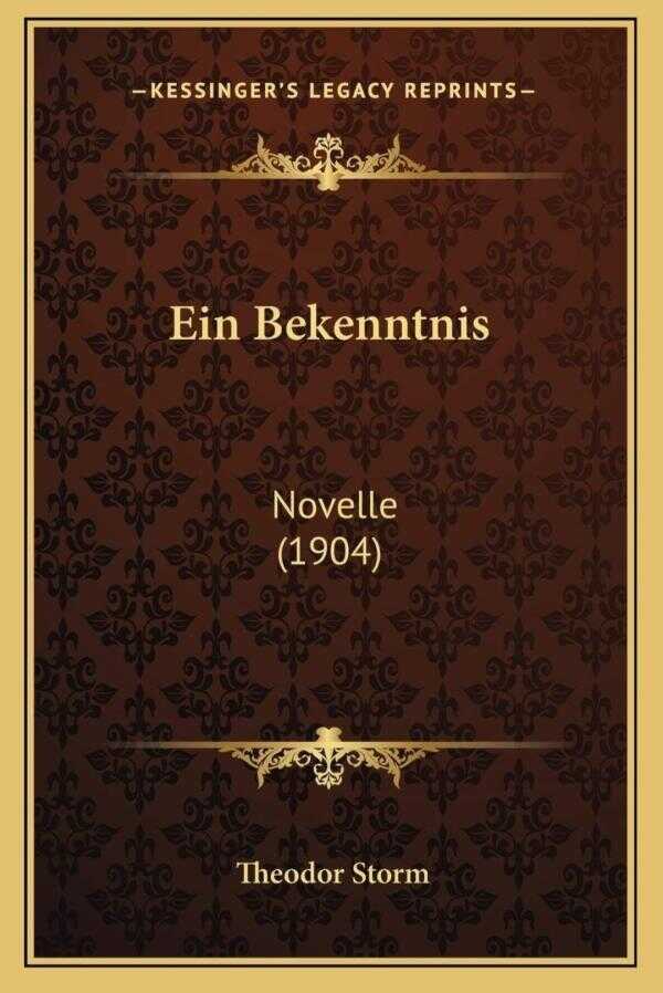 Ein Bekenntnis
