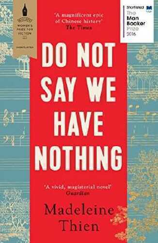 Do Not Say We Have Nothing (English Edition)