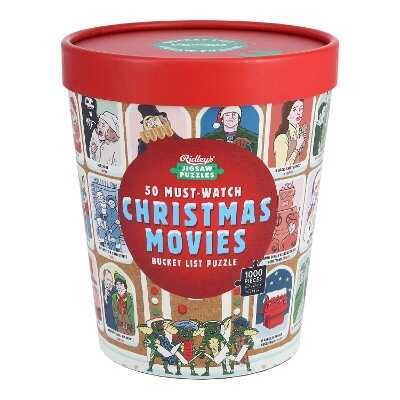 50 Must-Watch Christmas Movies Bucket List 1000-piece Jigsaw Puzzle