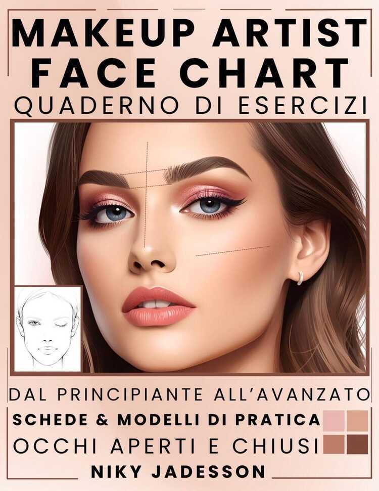 Makeup Artist Face Chart Quaderno di esercizi