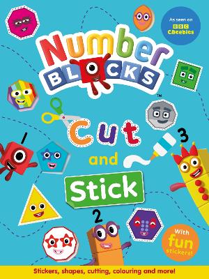 Numberblocks Cut and Stick book