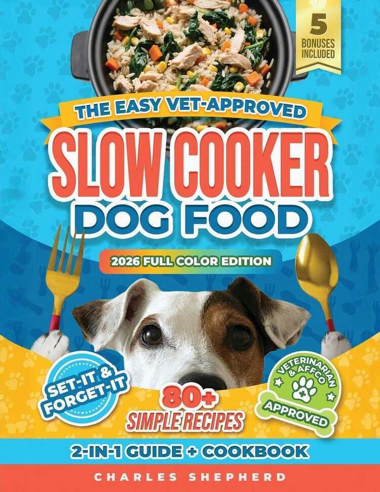 The Easy Vet-Approved Slow Cooker Dog Food Cookbook