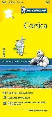 Corse-du-Sud, Haute-Corse - Michelin Local Map 345