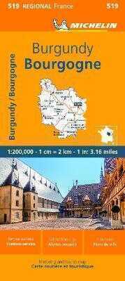 Burgundy - Michelin Regional Map 519