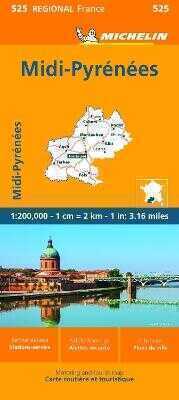 Michelin Regional France Midi-pyrénées Map