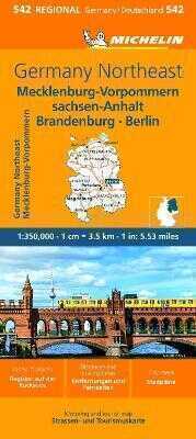 Germany Northeast - Michelin Regional Map 542