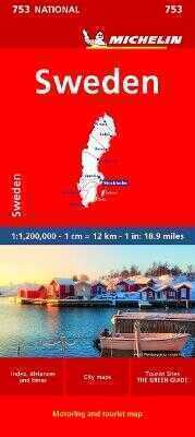 Sweden - Michelin National Map 753