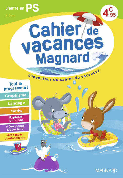 Cahier de vacances 2026, J'entre en petite section 2-3 ans