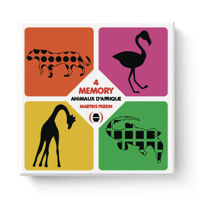 4 Jeux de memory : Animaux d'Afrique