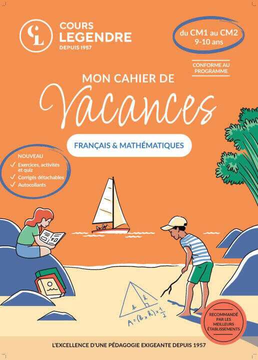 Mon cahier de vacances - Du CM1 au CM2 (9-10 ans)Français & Mathématiques