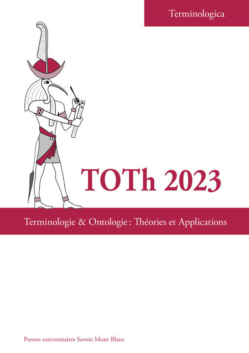 Toth 2023. Terminologie & Ontologie : Theories et Applications — DJAMBIAN/PAPADOPOULO