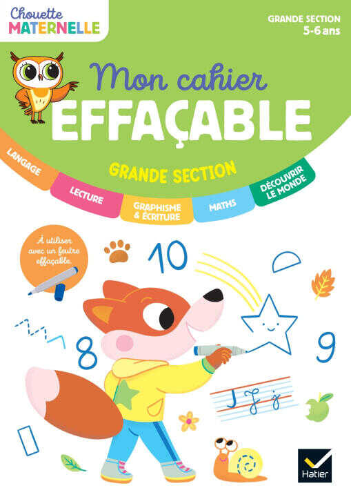 Mon cahier effaçable - Grande Section