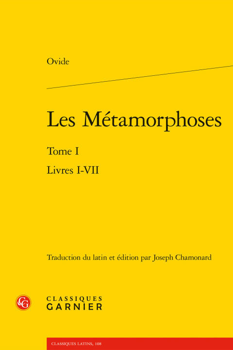 Les métamorphoses. tome i - livres i-vii