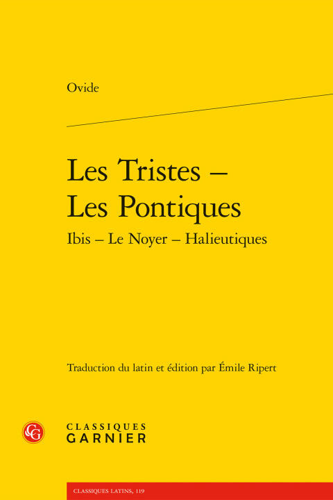 Les tristes - les pontiques ibis - le noyer - halieutiques