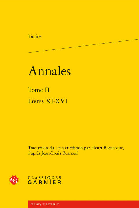 Annales. tome ii - livres xi-xvi