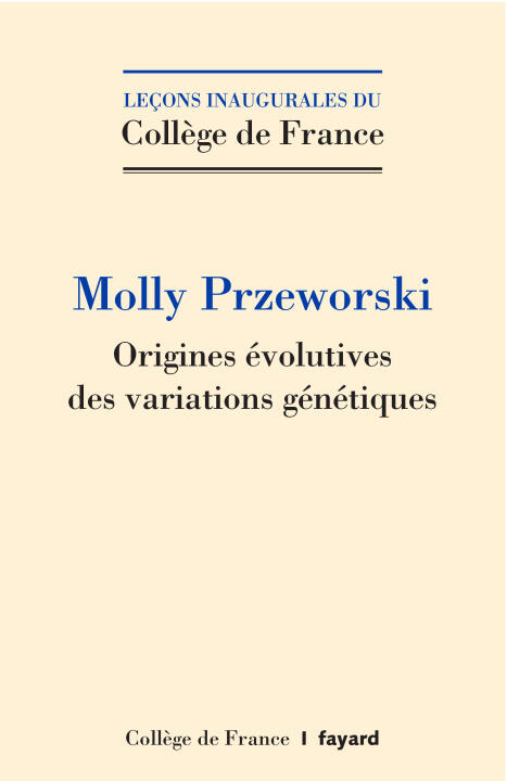 Origines Evolutives des Variations Genetiques