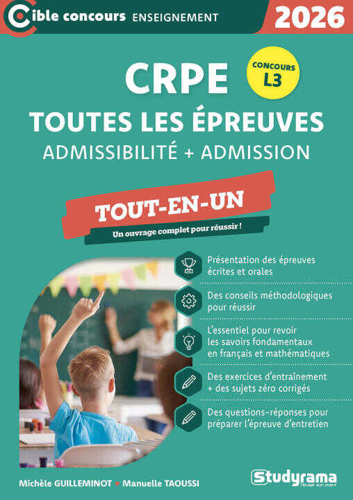 CRPE – Toutes les épreuves (admission & admissibilité) — Guilleminot