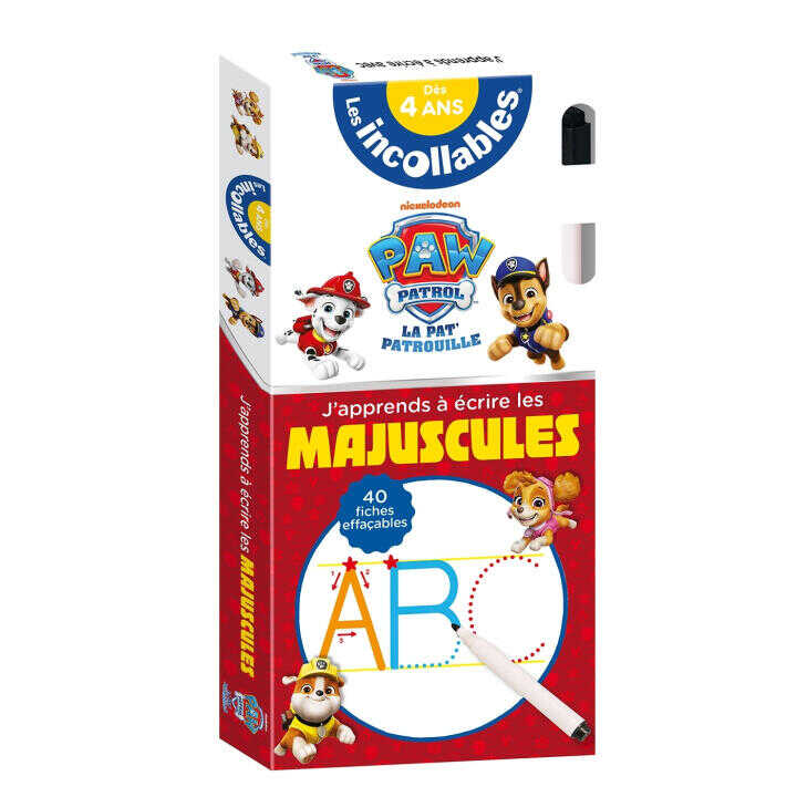 Les incollables - Maxi éventail - Les lettres avec la Pat' Patrouille — Playbac Éditions