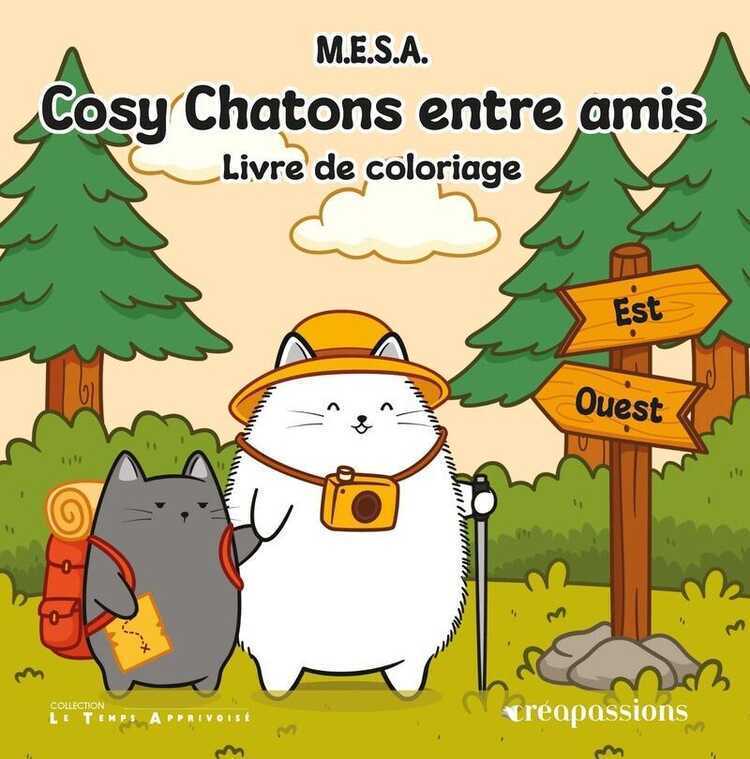 Cosy Chatons entre amis - Livre de coloriage