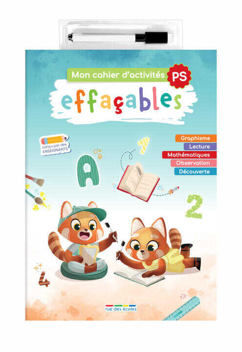 Mon cahier d'activités effaçables - Petite section