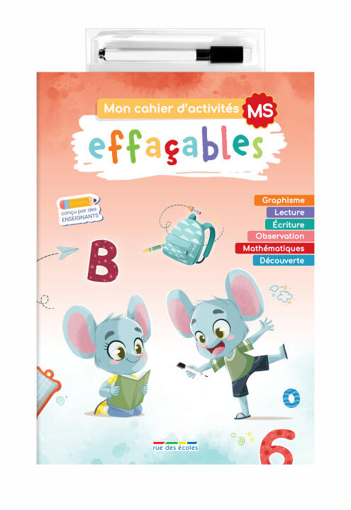 Mon cahier d'activités effaçables - Moyenne section