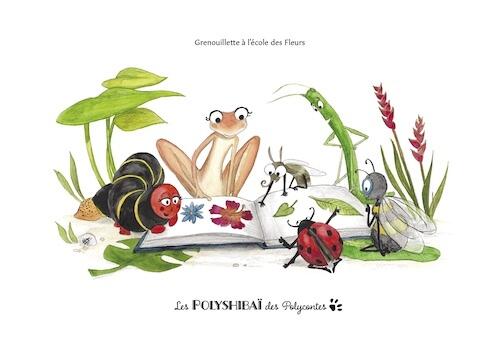Kamishibaï A3 Grenouillette à l'école des fleurs — Chemarin