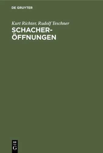Schacheröffnungen — Kurt Richter